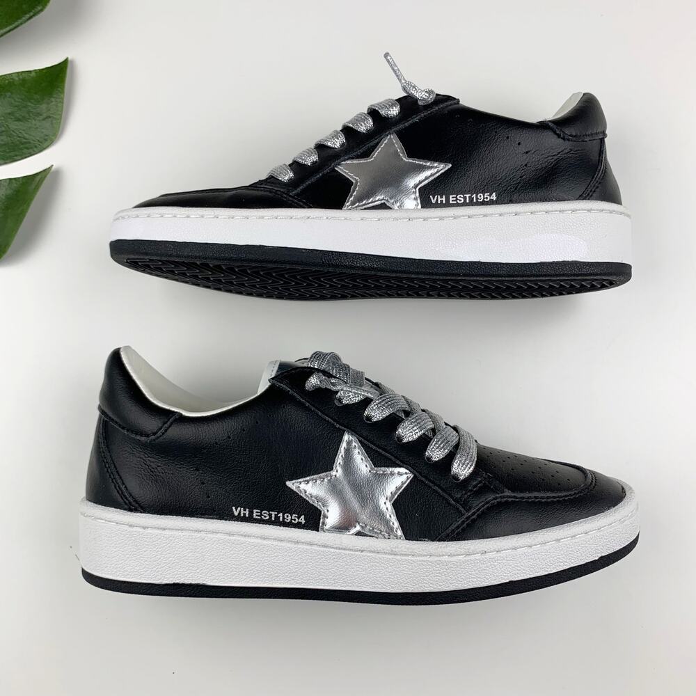 Vintage Havana Corbin Sneakers Black Silver Star Women's 6.5 - Picture 7 of 10